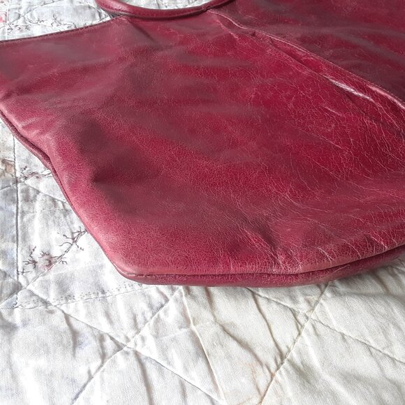 Vintage Va A Paris Red Leather Top Handle Bag - Picture 8 of 15